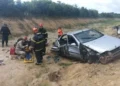 Acidente na BR-316 em Castanhal deixa motorista ferido após colisão envolvendo três veículos